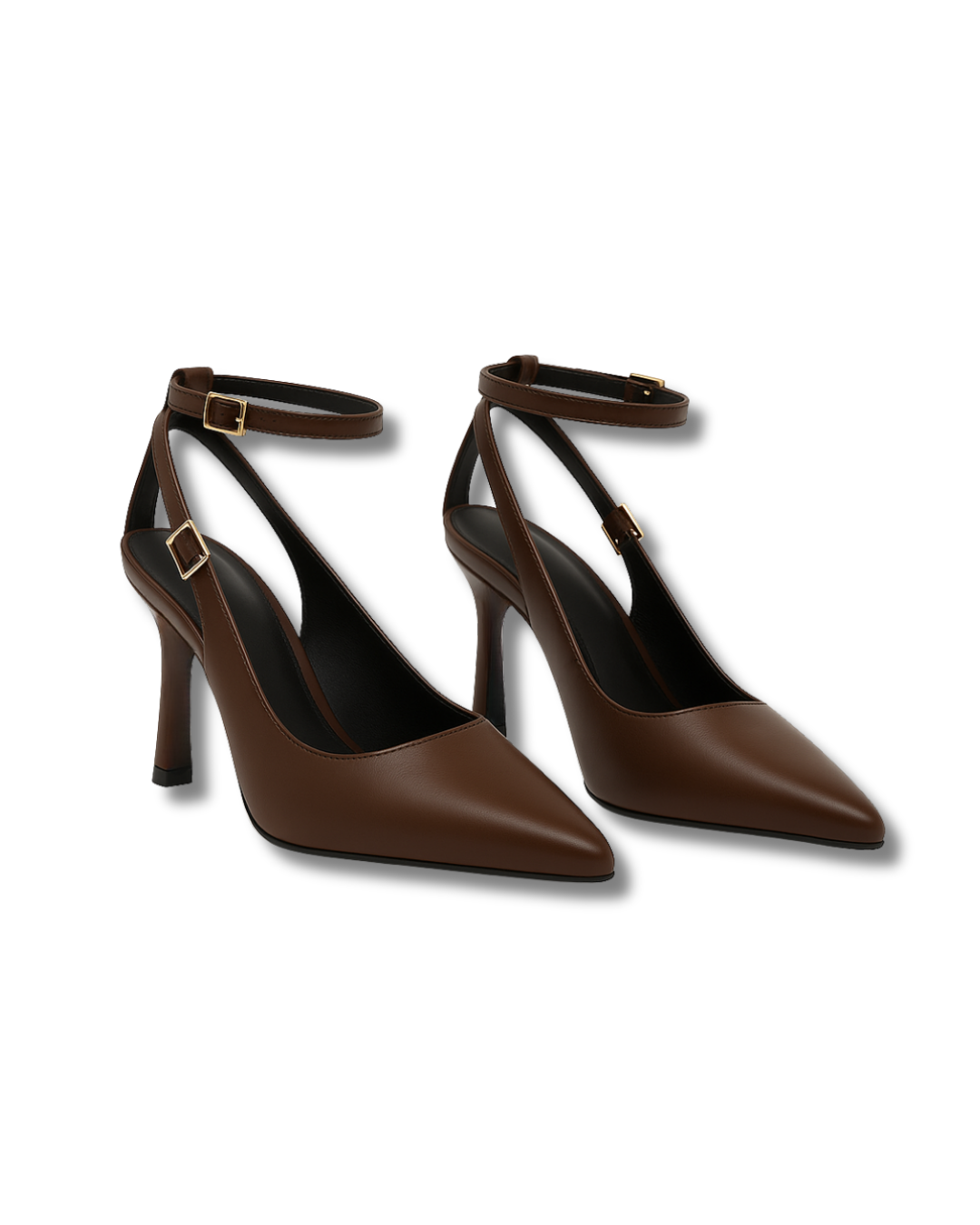 Edge – Escarpins bruns à brides